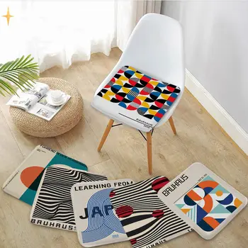 Bauhaus Sergi Modern Geometrik Soyut Avrupa Yemek sandalye minderi Dairesel Dekorasyon Koltuk Ofis Masası sandalye minderi