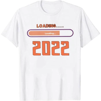 Yeni Yılınız Kutlu Olsun T Shirt 2022 Yükleme Mizah Rahat Tee T Shirt Yenilik Kısa Kollu Üst Hipster Unisex Yeni Yıl Tee Gömlek