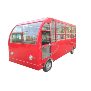 OEM 5m uzunluk kırmızı renk gıda sepeti kiosk dondurma arabası sokak elektrikli gıda kamyonu mobil araç