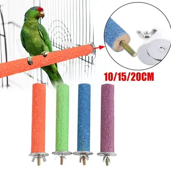 1 Adet Papağan Tüneyen İstasyonu Platformu Pet Kuş Molar Sopa Pet Oyuncak Malzemeleri Pençe Kafes Taşlama Kuş Kuş V0I4