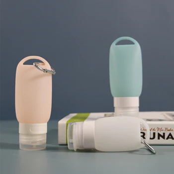 4 Set Taşınabilir Alt Şişe Seyahat Ambalaj Malzemeleri Losyon Şampuan Silikon Boş Şişe Jel Küçük Örnek Konteyner Güzellik