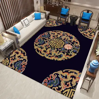 Yeni Çin Halı Klasik Tarzı oturma odası halısı Oturma Odası Dekor Kilim Yatak Odası Masa Başucu Çalışması Kaymaz Zemin Mat