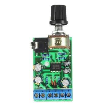 DC1. 8-12V TDA2822M Amplifikatör 2.0 Kanal Stereo 3.5 mm Ses Amp devre kartı modülü yeşil