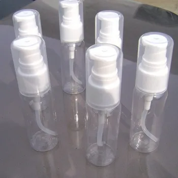 50 adet 30ml Plastik Losyon Şişesi Şeffaf PET Sabunluk krem şişesi Taşınabilir Seyahat Şeffaf örnek kozmetik pompa şişesi