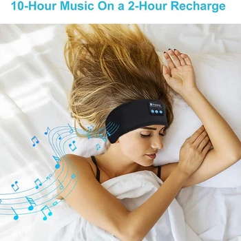 Bluetooth uyumlu Kulaklık Spor Uyku Bandı Elastik Kulaklıklar Müzik Göz Maskesi Bluetooth uyumlu Kulaklık Kafa Bandı