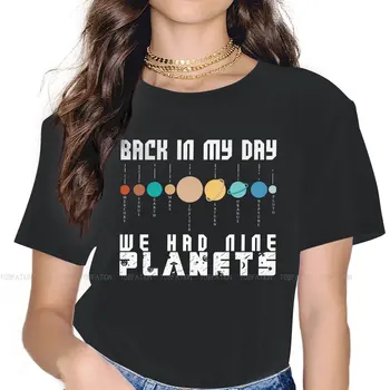 Geri Benim Gün Vardı Dokuz Gezegenler kadın kıyafetleri Pluto Komik Uzay Bilimi Büyük Boy T-shirt Goth Vintage Kadın Giyim