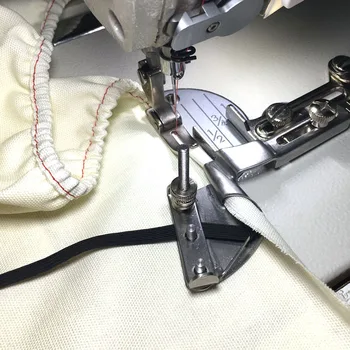 1 ADET Hemming Klasörü Cihaz Kırpma Kauçuk Dize Tek Dikiş makinesi, Elastik Bant Kauçuk Kıvırma