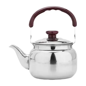 Paslanmaz çelik demlik mutfak çay su ısıtıcısı Metal Stovetop çay Potu