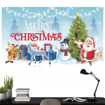 Noel Afiş İçinde solmayan Noel Dekorasyon Merry Christmas Parti Dekorasyon Aile Parti Dekorasyon Malzemeleri İçin
