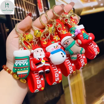 Louis moda Noel Anahtarlık kolye Noel Baba Elk Noel ağacı kolye hediyeler