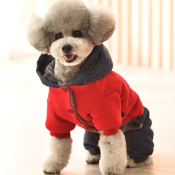 Pet Kış Coat Sıcak Köpek Giysileri Tulum Köpek Giyim Yorkshire Pomeranian Malta Bichon Kaniş Schnauzer Giyim Kıyafet