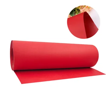 30X300CM Kırmızı Kraft Ambalaj kağıt rulosu Kağıt Sanat ve El Sanatları için Bülten Panoları Hediye Sarma Masa Koşucu Hediye Paketleme Kağıdı