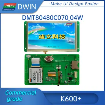DWIN 7 İnç LCD Modülleri 800 * 480 TFT Ekran HMI Akıllı Akıllı Dokunmatik Panel DMT80480C070_04W