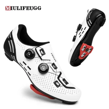 2022 Düz ayakkabı Mtb Clits ile Hızlı Rota Bisiklet Sneakers Erkekler Yol Kir Bisiklet Ayakkabı Yarış Kadın Bisiklet Spd Cleat Ayakkabı