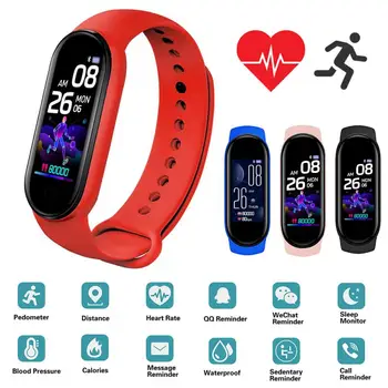 JOYCE 20220314 aimashi # Akıllı Bant Bluetooth Spor Bilezik Erkekler Kadınlar İzci Spor Bandı Pedometre Kalp Hızı Kan