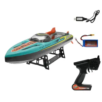 HL3789 2.4 Ghz Fırçasız RC Tekne 55 km/saat Yüksek Hızlı Uzaktan Kumanda Yarış Teknesi Sürat Teknesi Modeli Elektrikli Gemi Oyuncaklar Çocuklar için