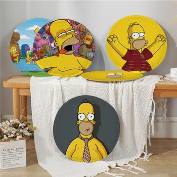 Disney Simpsons Modern Tarzı Kumaş Yastık kaymaz Oturma Odası kanepe dekoru Öğrenciler Dışkı Tatami ofis koltuğu Mat Pad