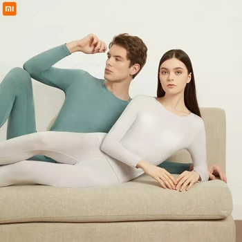 xiaomi erkek ve kadın çevre dostu baskı ve boyama süt proteini yumuşak ve hafif sıcak takım elbise rahat pijama