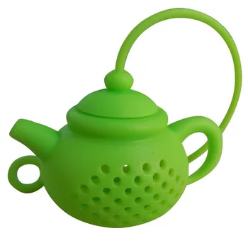 1 Adet Yaratıcı Çaydanlık Şeklinde Çay Demlik Süzgeç Silikon çay poşeti Yaprak Filtre Difüzör Teaware Demlik Aksesuarı Mutfak Gadget