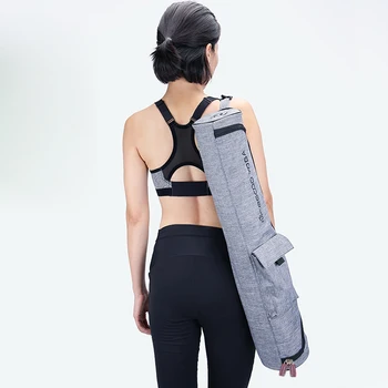 Su geçirmez Yoga Çantası Çift Fermuarlı Çok Fonksiyonlu Cep Yoga Mat Çantası Dans Mat Paketi Spor Sırt Çantası Spor Sırt Çantası Mat Kılıf
