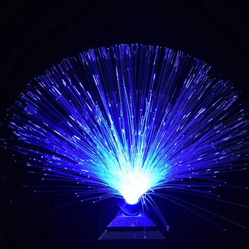 Renkli LED Fiber Optik Lamba Gece Lambası Romantik RGB Renkli LED USB Atmosfer Lamba Yıldızlı Gökyüzü Düğün Parti Dekorasyon