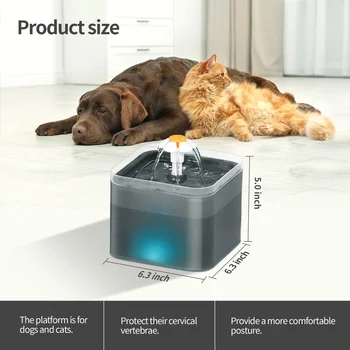 Otomatik Kedi su çeşmesi Filtresi Kapalı LED Elektrikli Dilsiz Su Besleyici USB Pet Tiryakisi Kase Kedi Köpek İçme Dağıtıcı