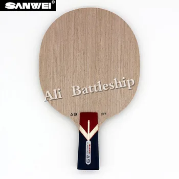 Sanwei 2017 Yeni A9 (5 Kat, bir Bütün Parça olarak Merkezi Ayous Ahşap Çekirdek, güçlü Saldırı) Masa Tenisi Blade Ping Pong Raket Yarasa