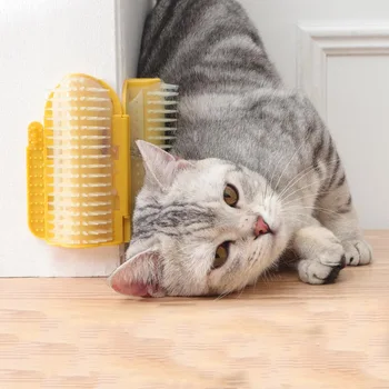 Kedi Büyük Duvar Köşe Fırça Gıdıklama Fırçası Kedi Pet Masaj Fırçası Oyuncak Kedi Kendini Damat Fırça Tickler Catnipli Pet Epilasyon