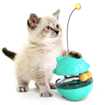 Sızdıran Gıda Topu Kedi Sopa Oyuncak Eğlenceli Tumbler kedi tekerleği Kendinden Yüksek Sihirli Aracı Pet Malzemeleri Aksesuarları Köpek Oyuncak