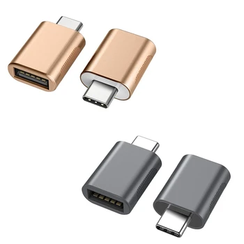 USB C USB Adaptörü 2-Pack, Tip C Erkek USB 3.0 dişi adaptör OTG Dönüştürücü Dizüstü Bilgisayarlar, Şarj Cihazları Ve Daha Fazlası İçin