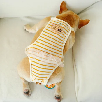 Köpek Giysileri Sevimli Pet Fizyolojik Pantolon Iç Çamaşırı Köpek Bulldog Puglar Bezi Kayış Külot Kadın Sıhhi Külot Şort
