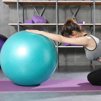 Spor Topları Yoga Topu Kalınlaşmış PVC patlamaya dayanıklı Egzersiz Ev Jimnastik Salonu Pilates Ekipmanları Denge Topu 45 cm / 55 cm / 65 cm / 75 cm