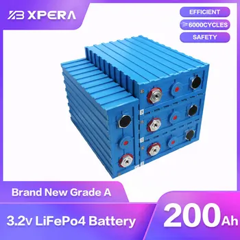 4-32 ADET 3.2 V Lifepo4 200Ah Pil Sınıf A Yeni lifepo4 pil dıy güneş pilleri şarj edilebilir piller RV İçin AB ABD Vergi Muafiyeti