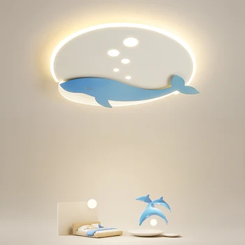 Yenilik balina led tavan armatürü aydınlatma Çocuk lamba Çocuk ofis Led Tavan Lambası led yatak odası lambaları Lampara çocuk aydınlatma