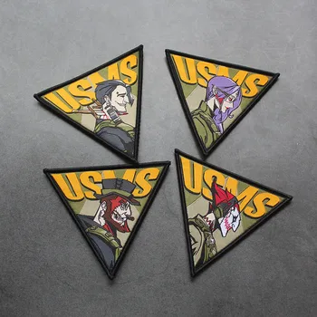 USMS Sirk Takımı Üçgen Dokuma Nakış Yama Oyuncu Joker Sihirbaz Sahibi Taktik Askeri Giysi Çantası Ceket