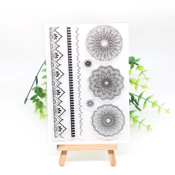 YPP ZANAAT Mandala Şeffaf Şeffaf Silikon Pullar DIY Scrapbooking/Kart Yapımı / Çocuklar El Sanatları Eğlenceli Dekorasyon