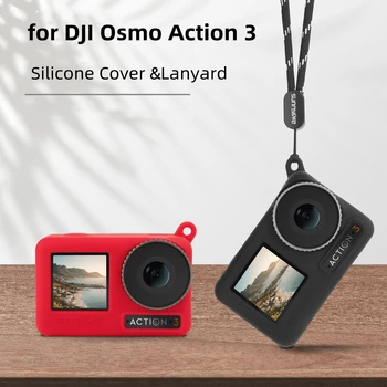 DJI Eylem 3 için silikon Kapak Koruyucu Kılıf Çizilmeye dayanıklı kamera kılıfı Koruyucu Kordon Aksesuarları DJI OSMO EYLEM 3