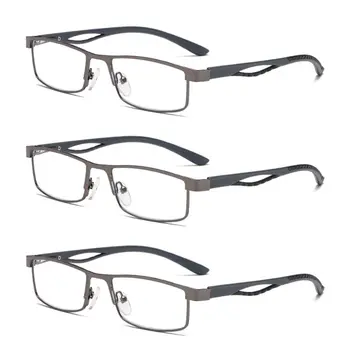Moda Vintage basit çerçeve göz koruması Anti-mavi ışık Ultra hafif gözlük iş okuma gözlüğü