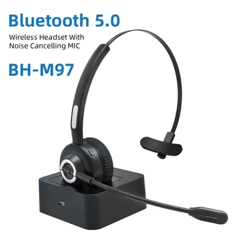 Mono Bluetooth kablosuz gürültü önleyici kulaklık çağrı merkezi VOIP kulaklık ofis telefon operatörü mikrofon ile