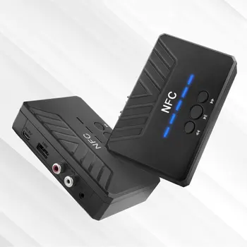 NFC 5.0 Bluetooth uyumlu Ses Alıcısı Stereo Simülatörü U Disk 3.5 AUX Çift Şanzıman araba hoparlörü Alıcısı RCA Alıcısı