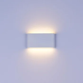 LED açık alan su geçirmez projektör Bahçe Çit Alüminyum Modern Kapalı Oturma Odası Yatak Odası Dekoratif Duvar Lambası
