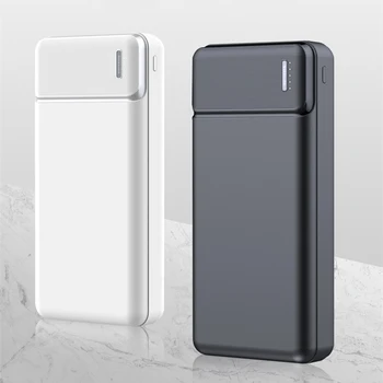 FLOVEME Çift USB 30000 mAh Güç Bankası iPhone Samsung Cep Telefonu Için taşınabilir şarj edici güç bankası C Tipi Aydınlatma Telefon Şarj Cihazı