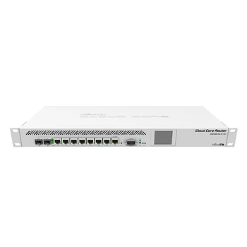 MikroTik CCR1009-7G-1C-1S+ Yönlendirici 1U rafa monte,7x Gigabit Ethernet, 1 Xcombo bağlantı noktası (SFP veya Gigabit Ethernet), 1 XSFP + kafes, 9 çekirdek