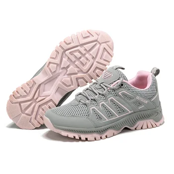 Kadın Sneakers Hafif Örgü koşu ayakkabıları Rahat Yürüyüş Nefes Açık Yürüyüş Kaymaz yürüyüş ayakkabıları