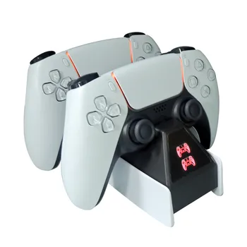 Çift Hızlı Şarj için PS5 Gamepad Şarj Cradle Dock Sony PlayStation5 Joystick Standı İstasyonu Güç Kaynağı Cradle Dock