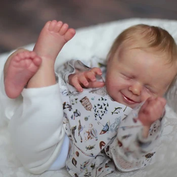 Yeniden doğmuş Bebek Kiti 18 İnç Bebek Bebek Agnes Gülümseme Melek Boyasız Yeniden Doğmuş Bebek Bebek Parçaları El Yapımı DIY Boş Bebek Kitleri Oyuncak Hediye