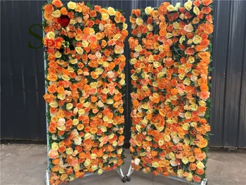 SPR 3D Yapay gül şakayık mor çiçek duvar düğün backdrop parti olaylar yapay çiçek düzenlemeleri