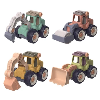 4 adet/2 adet / 1 adet İnşaat Oyuncak Mühendislik Araba itfaiye kamyonu Vida İnşa ve Ayrı Almak için Harika Çocuk Boys, eğitici oyuncak DIY