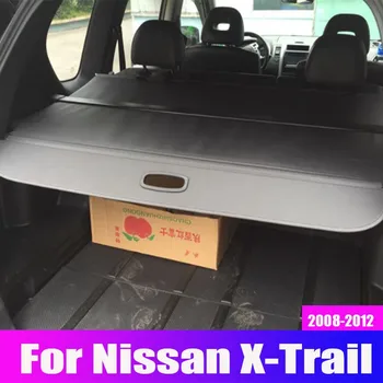 Araba gövde bölme kapağı perde kuyruk kutusu bölme paneli Nissan X-Trail 2008 İçin 2009 2010 2011 2012 Araba Aksesuarları