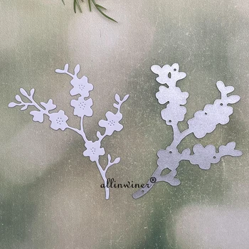 Çiçek dalları Metal Kesme Ölür Şablonlar için Kalıp Kesim DIY Scrapbooking Albümü Kağıt Kartı Kabartma